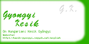 gyongyi kesik business card